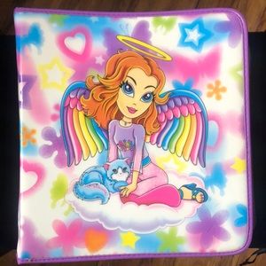 LISA FRANK Angel Girl Folder/ Binder ✨💜💗